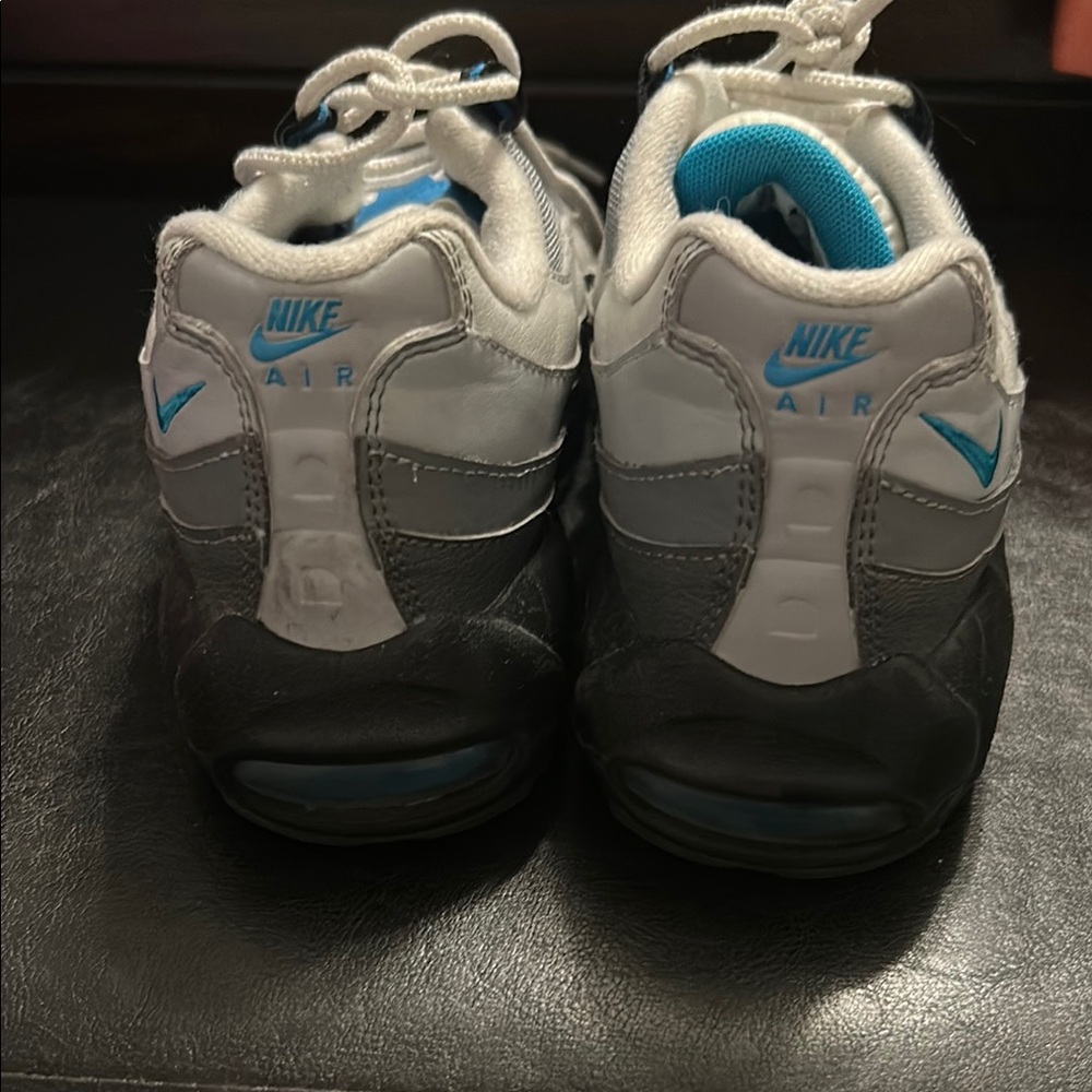 Nike Gray and Blue Sneakers Multi-Layered Design